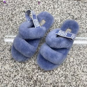 UGG Oh Yeah Slide Sheepskin Slipper Sandals Size 7